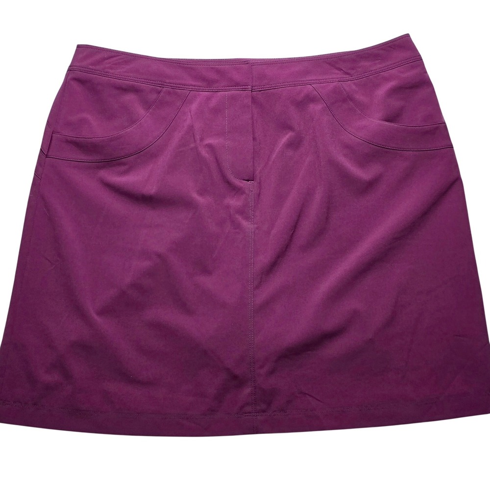 Annika Cutter & Buck Womens Size 12 Magenta Purple Golf Skort Stretch